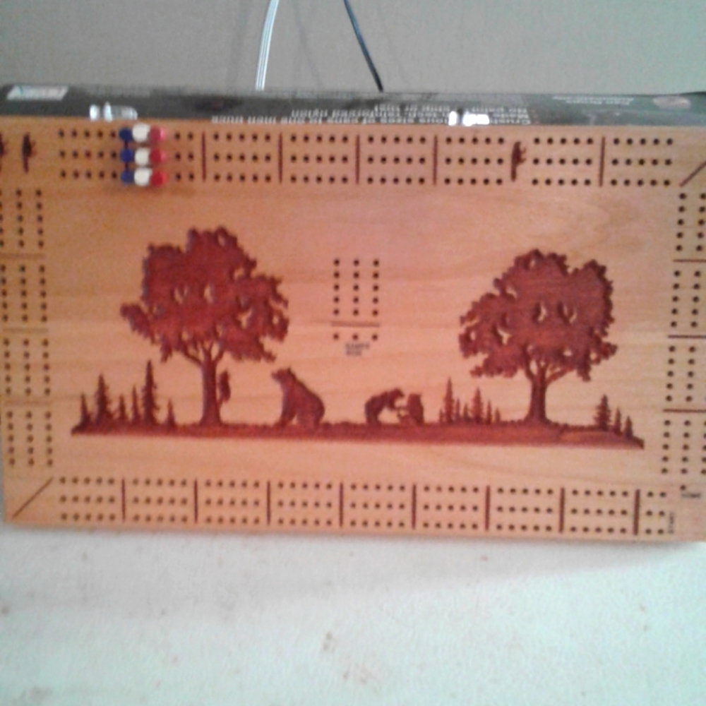 Handmade cribbage board
